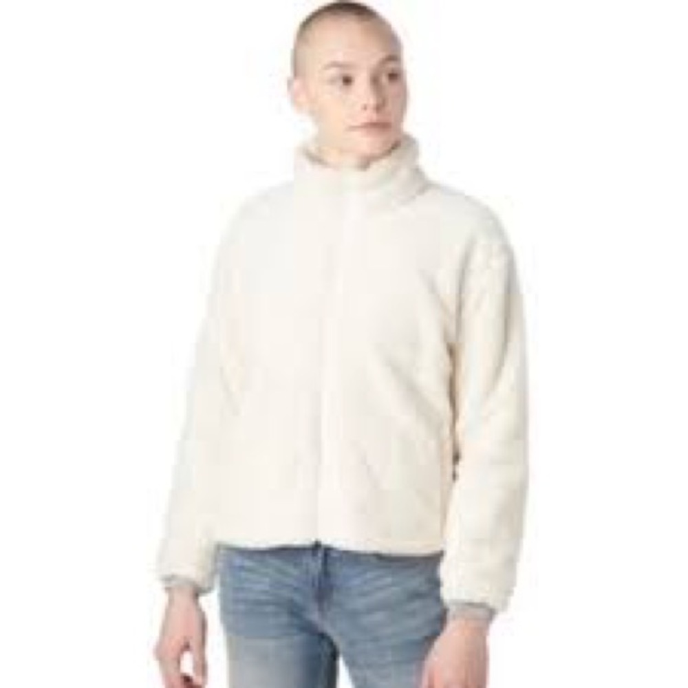 Marine Layer - Banff Sherpa Full Zip in Off White, Medium